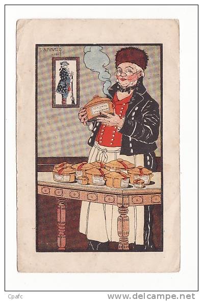 PAR VINCENT PIERRE Sur Le Foie Gras De Strasbourg- Au Dos écrit "l'alsace Est Française,correspondants Militaire" - Vincent P.