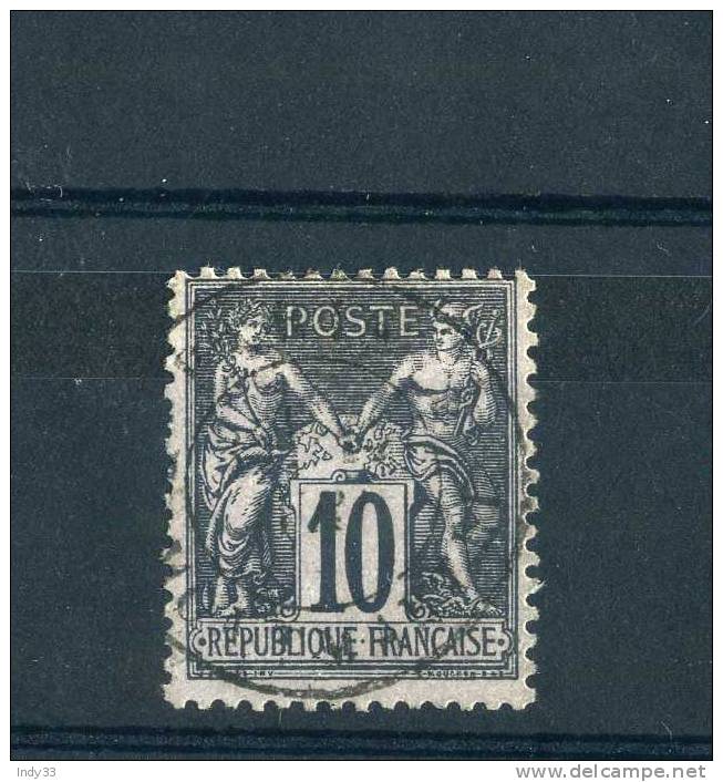 - FRANCE . N°89 Y T TYPE 2 OBLITERE - 1876-1898 Sage (Type II)