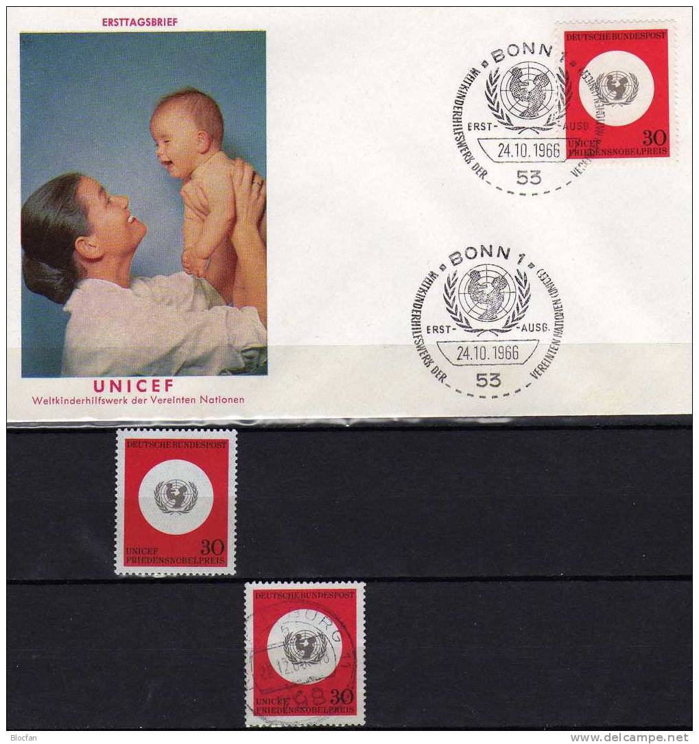 20 Jahre Weltkinderhilfswerk UNICEF Bund 527 **/o Und 2 FDC 3€ - Mother's Day