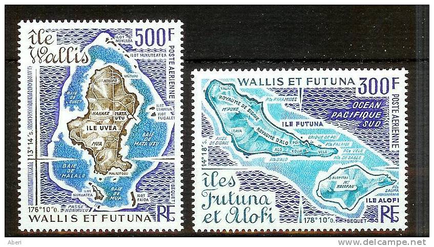 WALLIS Et FUTUNA  PA 80 Et 81**  CARTES Des îles WALLIS Et FUTUNA - Unused Stamps