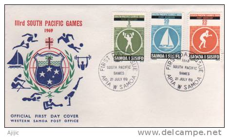 3 Ieme Jeux Du Pacifique Sud A Port Moresby. 1969. - Samoa (Staat)