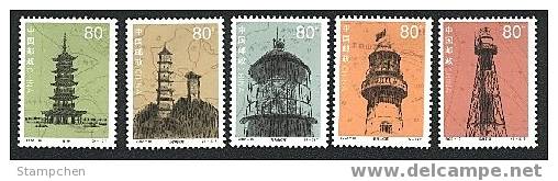 China 2002-10 Historical Relics - Lighthouse Stamps Relic Pagoda Map - Neufs