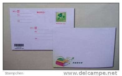 Taiwan Pre-Stamp 2010 Teacher Day Postal Card Postal Stationary Four-leaf Clover Book - Postal Stationery