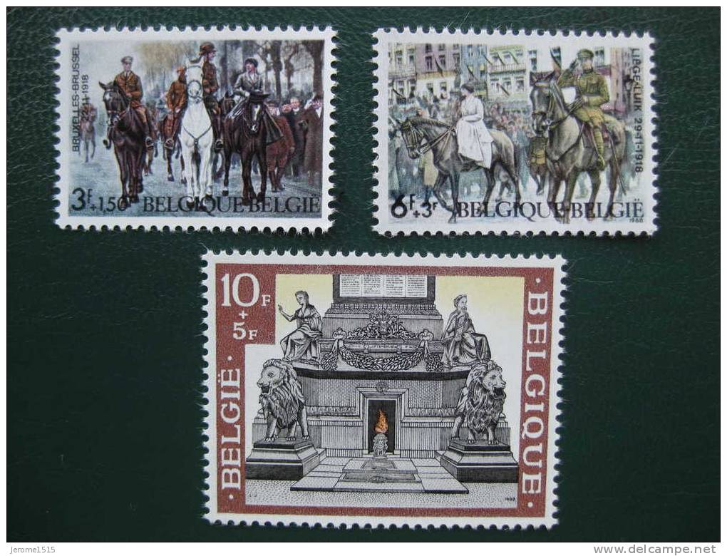 Timbres Belges  : 50 Anniversaire De La Victoire De 1918  1968 - Unused Stamps