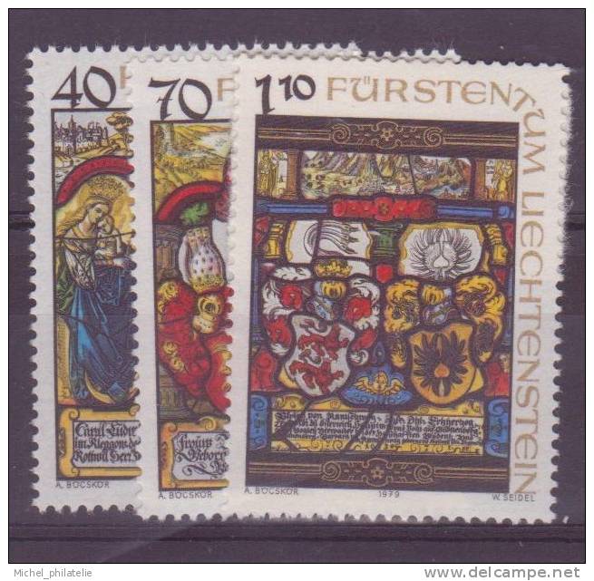 ⭐ Liechtenstein - YT N° 672 à 674 ** - Neuf Sans Charnière - 1979 ⭐ - Unused Stamps