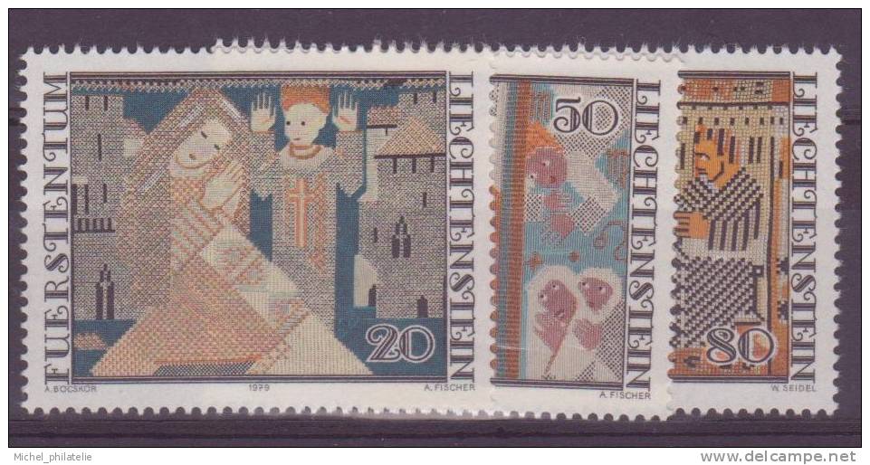 ⭐ Liechtenstein - YT N° 676 à 678 ** - Neuf Sans Charnière - 1979 ⭐ - Unused Stamps