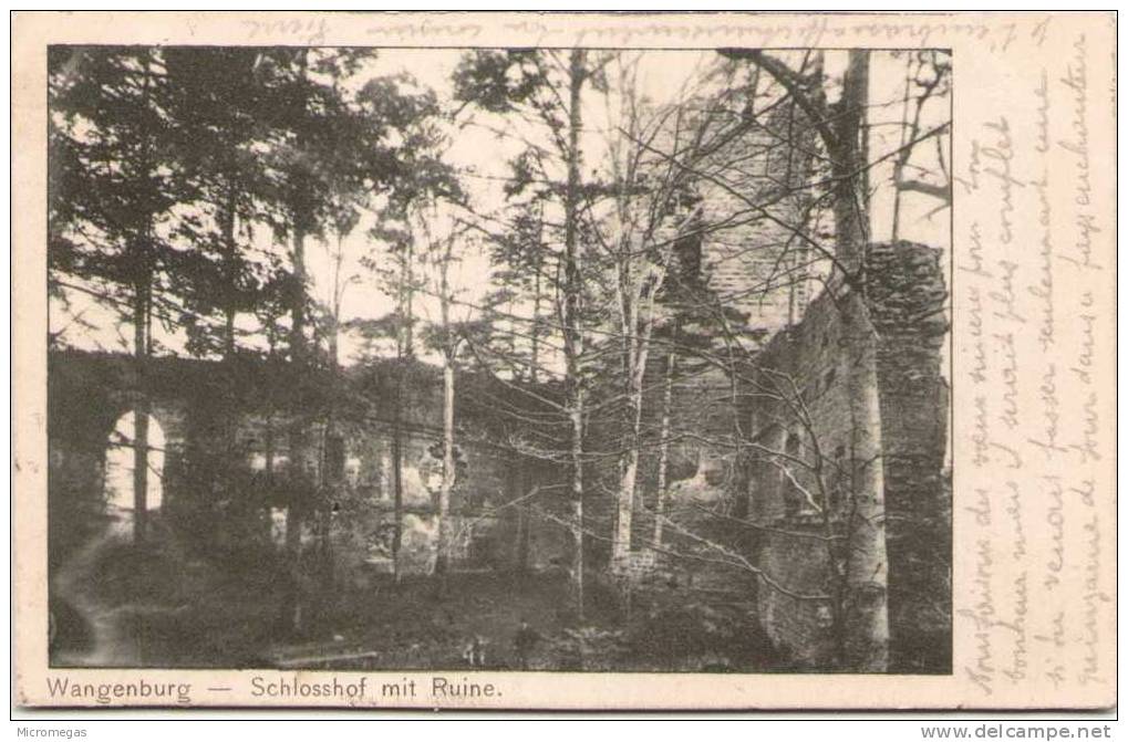 WANGENBURG - Schlosshof Mit Ruine - Wangen I. Allg.