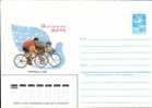 2 DIFF. COVERS ENTIER POSTAUX With Cycling Of Russia 1985. - Vélo