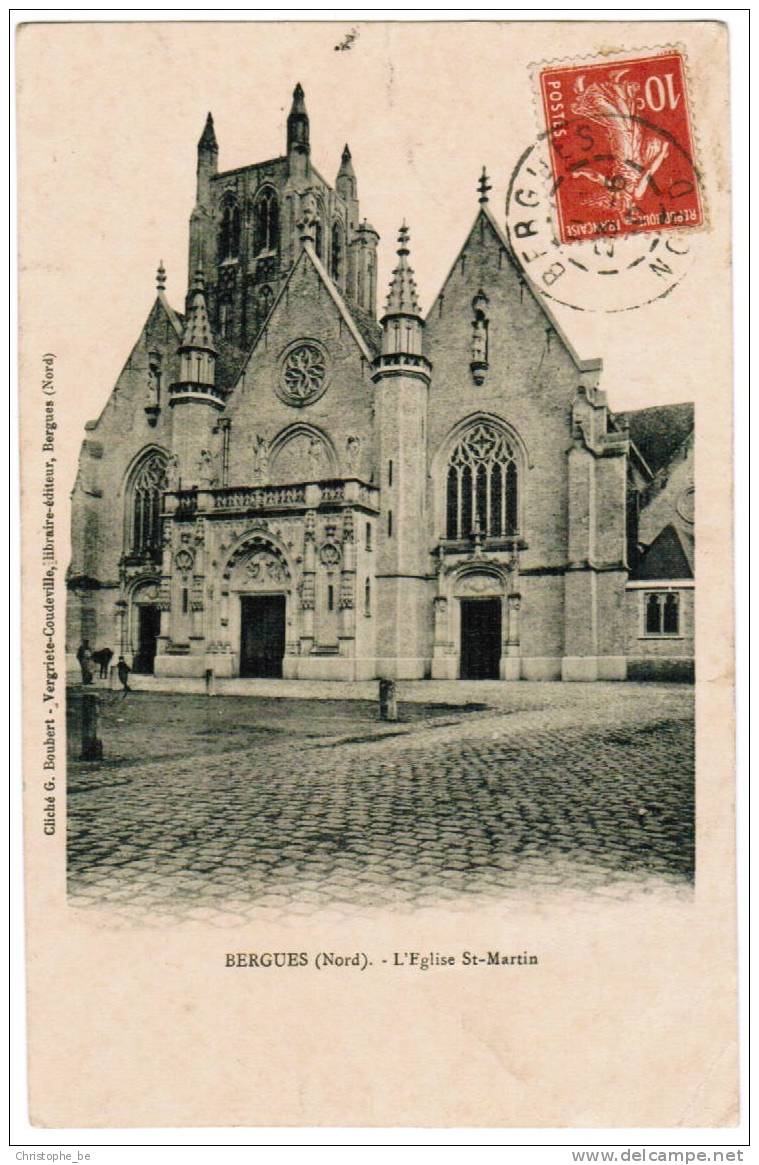 CPA Bergues L'Eglise St Martin (pk1376) - Bergues