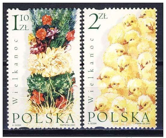 Pologne - Polen  Cat.  Y&T  Nr 3723-3724 Poussins - Kuikens              Neufs  - Postfris - MNH   (xx) - Neufs