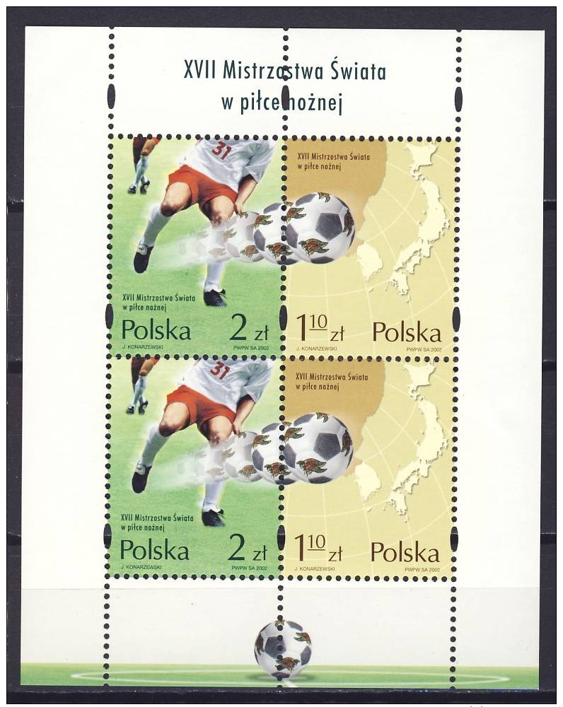 Pologne - Polen  Cat.  Y& T  2 X Nr 3743-3744  Foot - Voetbal              Neufs  - Postfris - MNH   (xx) - Neufs