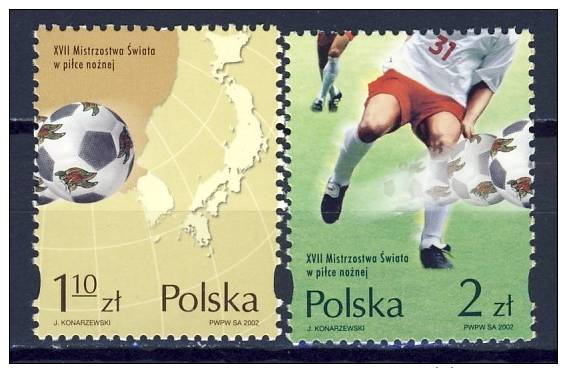 Pologne - Polen  Cat.  Y&T  Nr 3743-3744  Foot - Voetbal       Neufs  - Postfris - MNH   (xx) - Unused Stamps