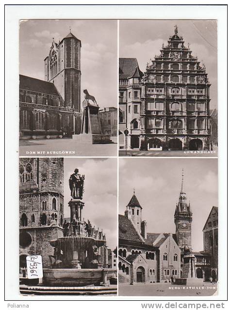 PO9361# BRAUNSCHWEIG - Vedutine Dom It Burglowen - Gewandhaus - Burg-Rathaus -Dom  VG 1963 - Braunschweig