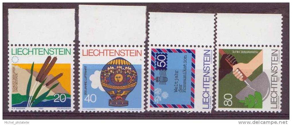 ⭐ Liechtenstein - YT N° 765 à 768 ** - Neuf Sans Charnière - 1983 ⭐ - Unused Stamps