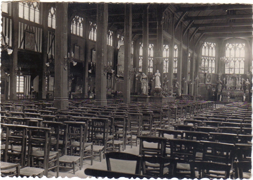 CPM De Détail De L Intérieur De L Eglise Sainte Catherine De Honfleur - Luoghi Santi