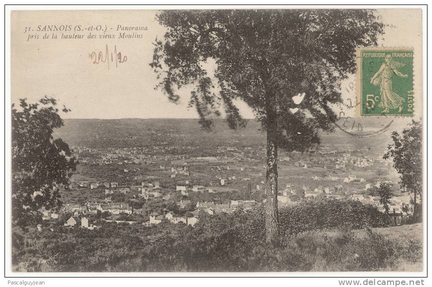 CPA SANNOIS - PANORAMA PRIX DE LA HAUTEUR DES VIEUX MOULINS - Sannois