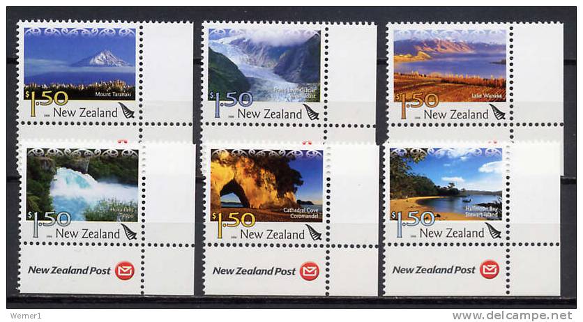 New Zealand 2006 Tourism, Views Set Of 6 MNH - Other & Unclassified