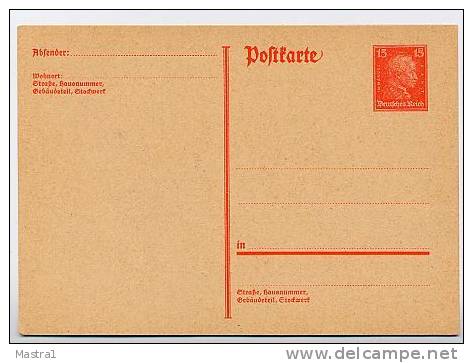 DR P171I  Postkarte KANT 1926  Kat. 10,00 € - Cartes Postales