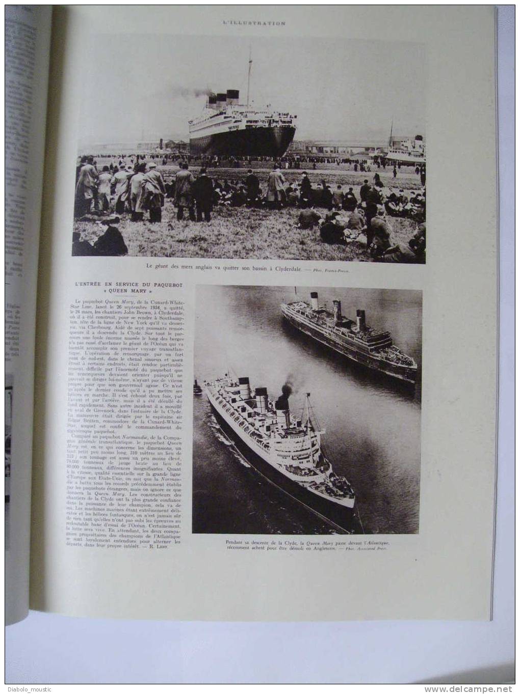 4 Avril 1936:  HITLER Prépare La Guerre( Import. Doc.) ;Paquebot Queen Mary ; Exposition COROT ; LAPIDAIRE ;Légionnaires - L'Illustration