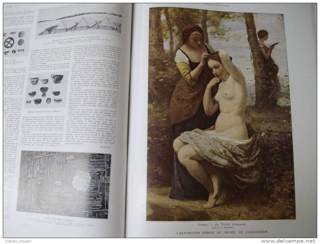 4 Avril 1936:  HITLER Prépare La Guerre( Import. Doc.) ;Paquebot Queen Mary ; Exposition COROT ; LAPIDAIRE ;Légionnaires - L'Illustration