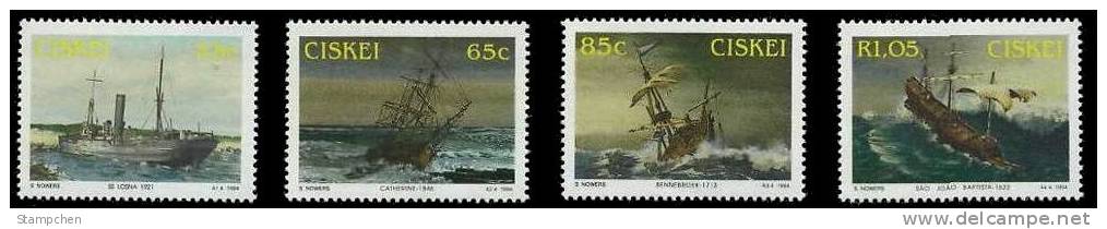 South Africa Ciskei 1994 Shipwreck Stamps Ship Sea - Ciskei