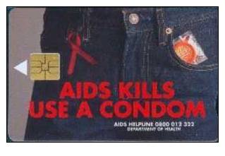 # SOUTH_AFRICA TGAT Aids Kills, Use A Condo M 22 So3   Tres Bon Etat - Sudafrica