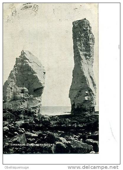 SWANAGE OLL HARRY ROCKS  1908 - Swanage