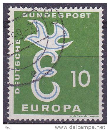 EUROPA - CEPT - Michel - 1958 - Duitsland - Nr 295 - Gest/OblIUs - 1958