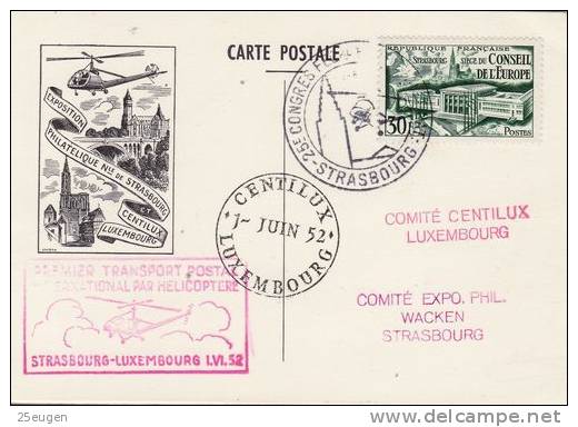 FRANCE 1952 HELICOPTERS POSTMARK - Helicopters