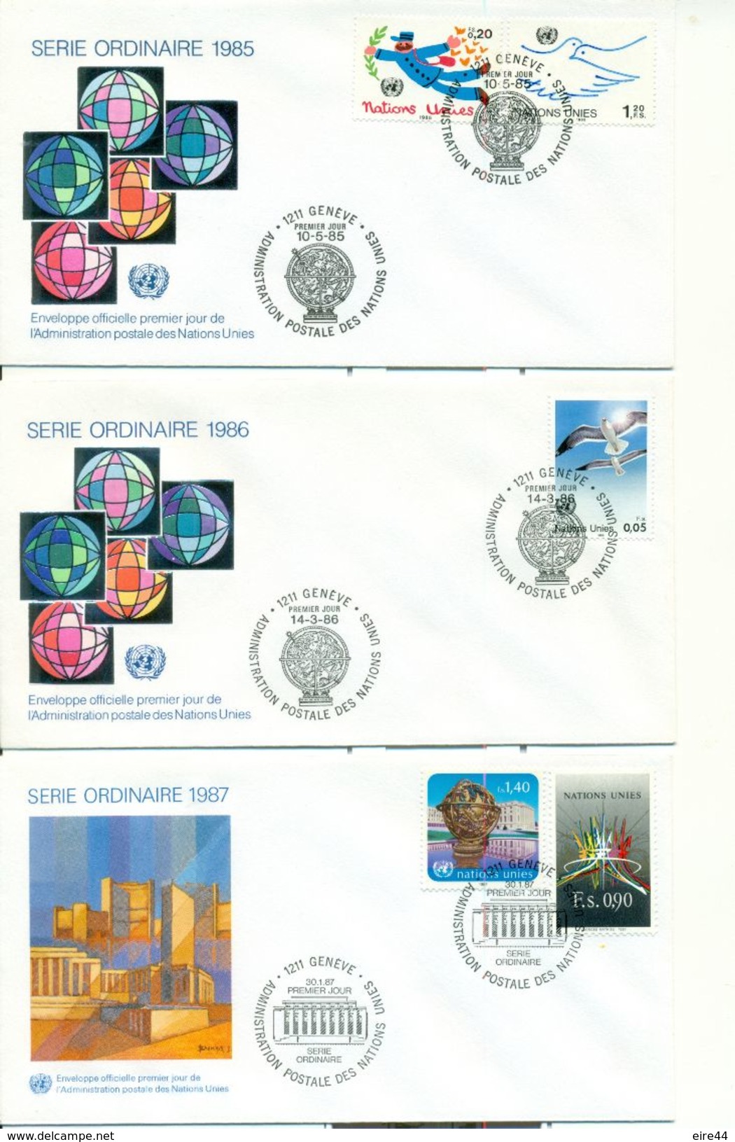 United Nations Geneve 15 FDC Definitive Issue - Collections, Lots & Séries