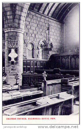 Interior CRAITHIE CHURCH - Balmoral -Royal Pew - Aberdeenshire - Aberdeenshire