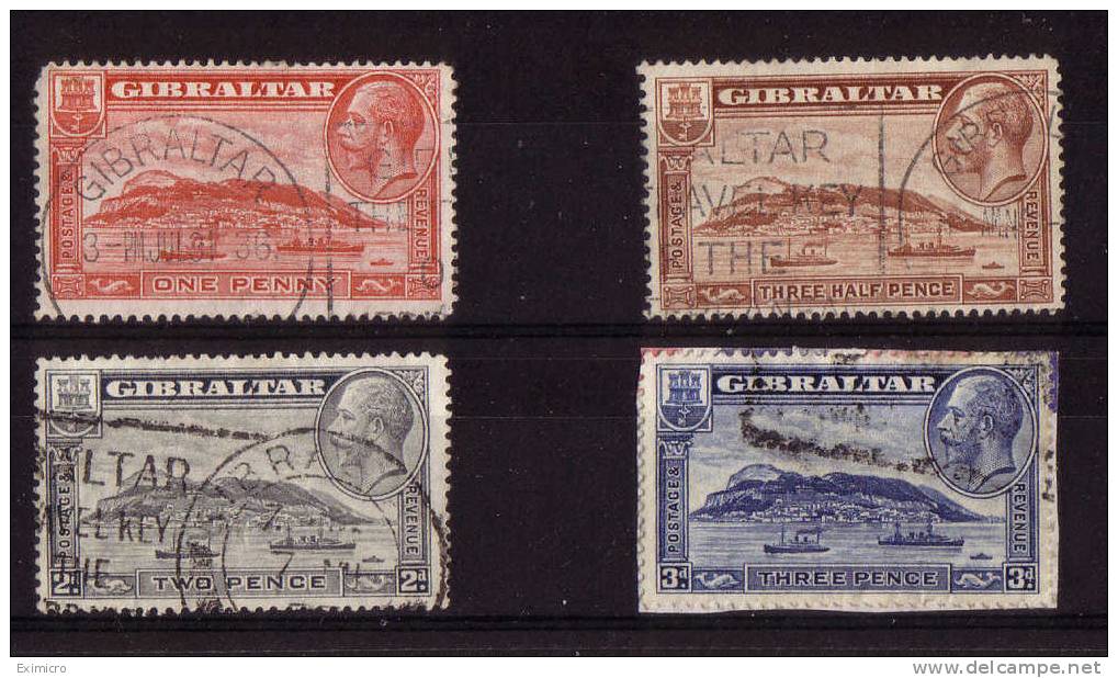 GIBRALTAR 1931-33 Set SG 110/113 USED Cat £8.50 - Gibraltar