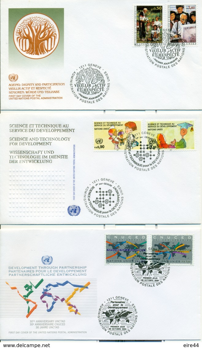 United Nations 1978 - 2002 17 FDC - FDC