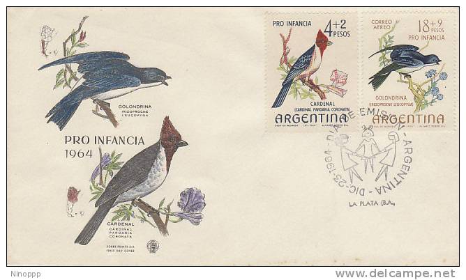 Argentina-1964 Birds FDC - Other & Unclassified