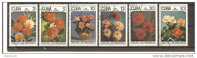 Cuba - Serie Completa Usata: Giornata Della Mamma - Fiori & Rose - Moederdag