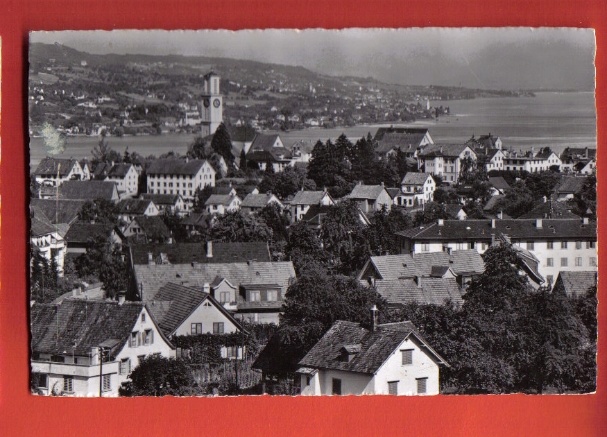 N110 Thalwil,GEsamtübersicht. Photoglob-WEhrli 3732. Circulé En 1956 Vers Préverenges. - Thalwil