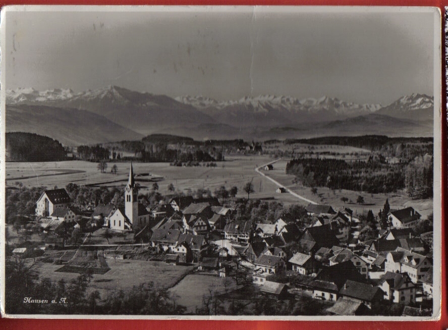 N112 Hausen Am Albis.Cachet Italien : Lotteria Di Merano Vi Fara Milionaro Sur Timbre Italien 1938.Léger Pli Transversal - Hausen Am Albis 