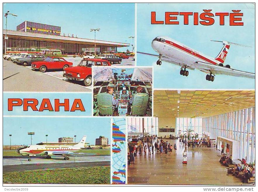 Zs3407 Aviation Airplane Aircraft Praga Airport Letiste 1971 Used Perfect Shape - 1946-....: Moderne