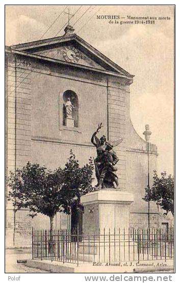 MOURIES -  Monument Aux Morts De La Guerre 1914-1918      (15850) - Other & Unclassified