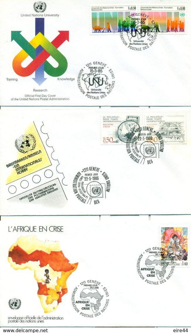 United Nations Geneve 1985 1991  21 FDC - FDC