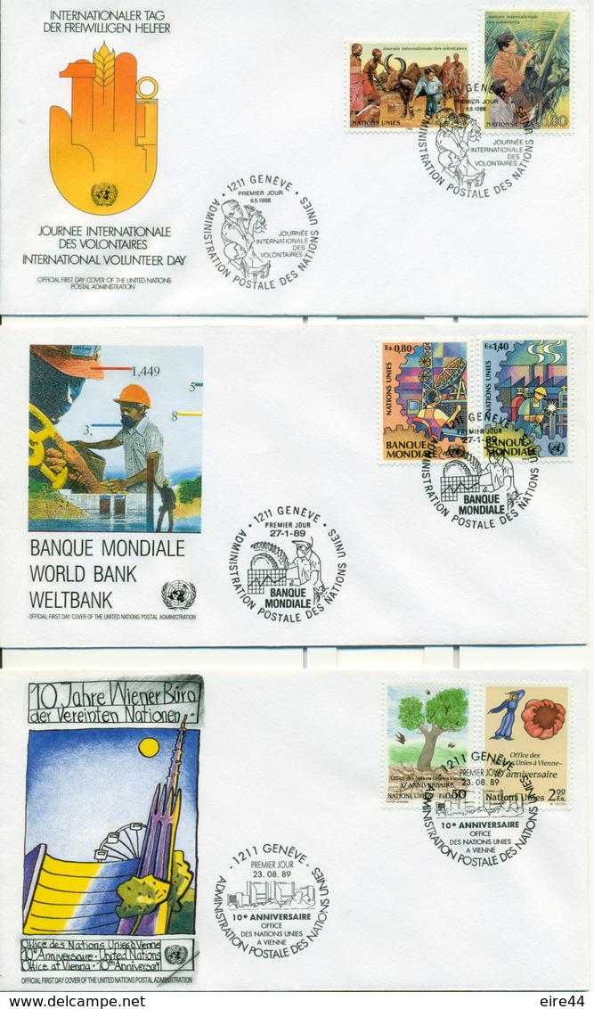 United Nations Geneve 1985 1991  21 FDC - FDC