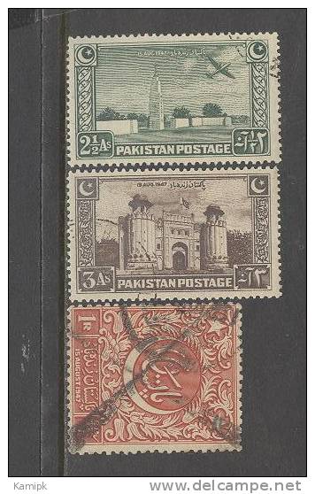 PAKISTAN USED STAMPS (INDEPENDENCE COMMEMORATEIVE - 1948) - Pakistan