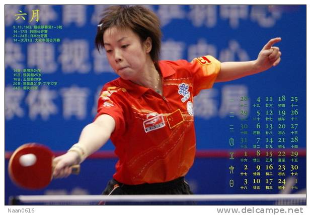 World Famous Table Tennis Pingpong Player Zhang Yining  (A07-013) - Tennis De Table