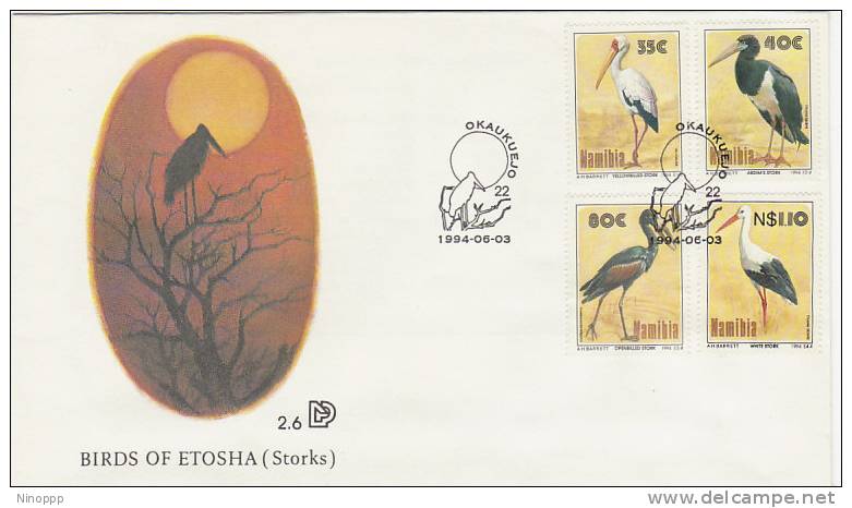 Namibia-1994 Birds Of Etosha FDC - Namibie (1990- ...)