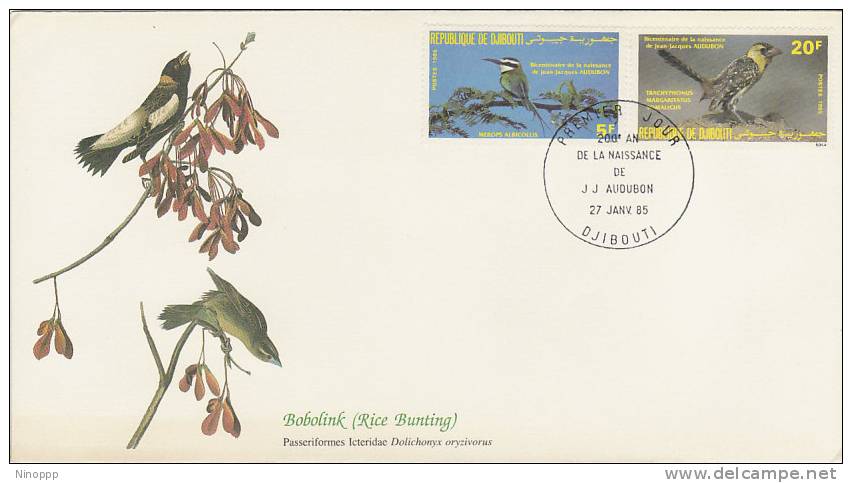 Djibouti-1985 Birds Commemorative Cover - Gibuti (1977-...)