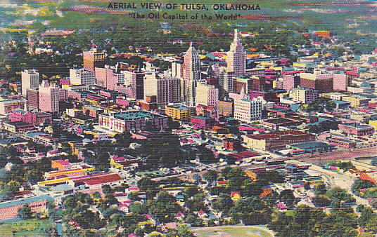 Aerial View Of Tulsa, Oklahoma - The Oil Capital Of The World - Tulsa