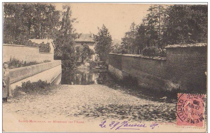 CPA 51 SAINTE MENEHOULD Abreuvoir Sur L'Aisne 1905 - Sainte-Menehould