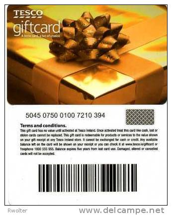 @+ Carte Cadeau - Gift Card - Irlande : Tesco Cadeau - Cartes De Fidélité Et Cadeau