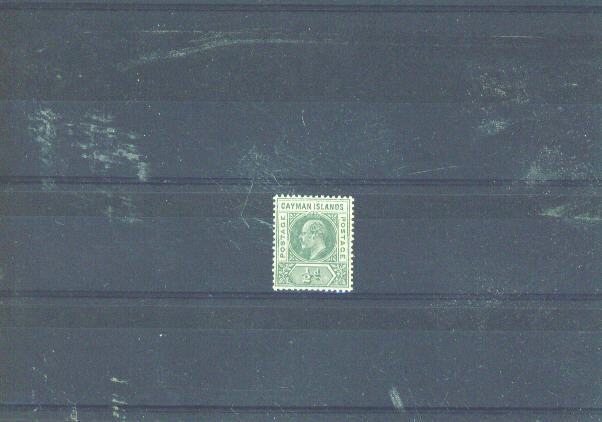 CAYMAN ISLANDS - 1902 1/2d Green MM - Kaimaninseln