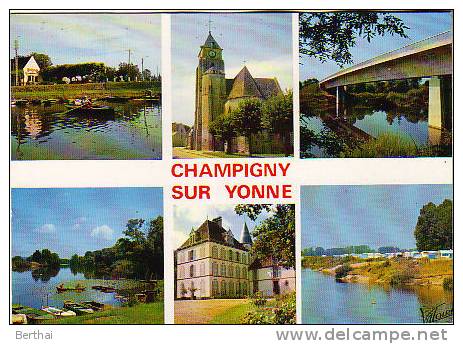 CPM 89 CHAMPIGNY SUR YONNE - Multivues - Champigny